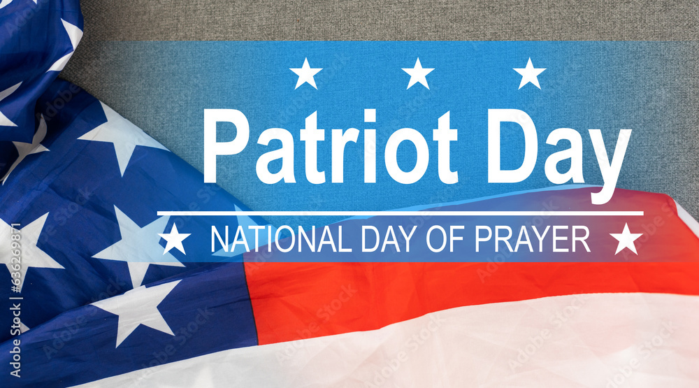 Lettering. illustration for Patriot Day. Poster, cards, banners, template