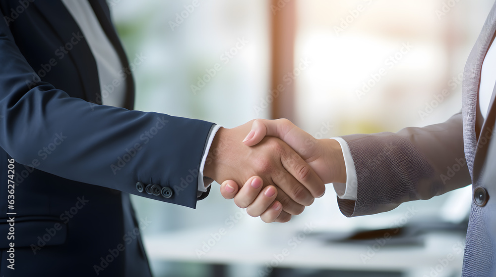 Formal Interaction: Post-Interview Handshake in Office Setting
