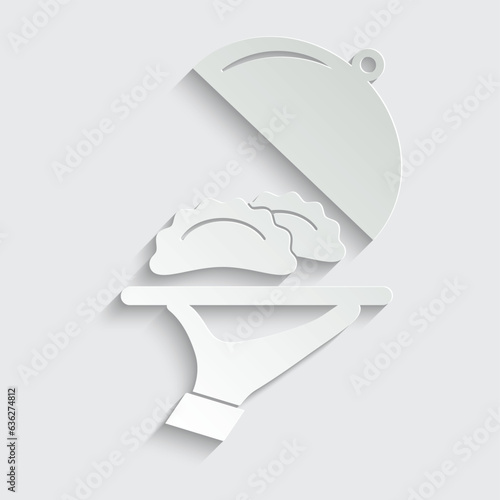 dumplings vector icon food icon restaurant sign