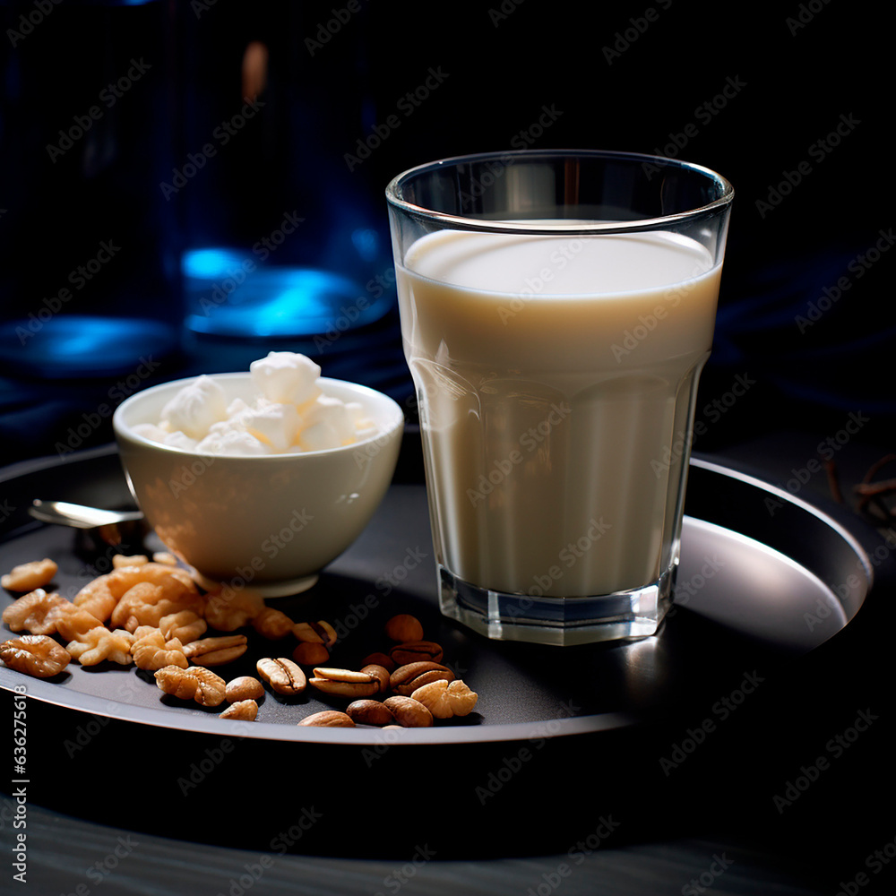 drink coffee and milk dark background cappuccino pouring in the air created with Generative Ai drink coffee and milk dark background cappuccino pouring in the air created with Generative Ai