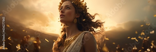 Demeter - The greek goddess of harvest.generative ai
