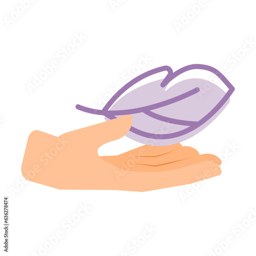 Feather icon Colored. Stationery. Quill sign. Vector illustration isolated on white background. Drawing one line. Save.