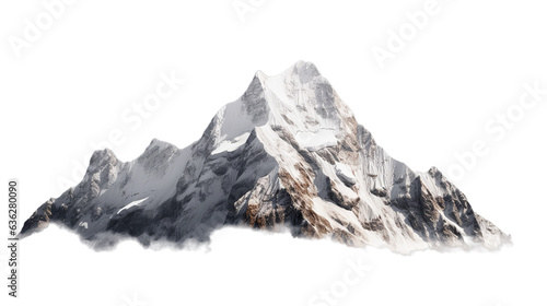 Mountain isolated on transparent, Generative ai © The Deep Designer