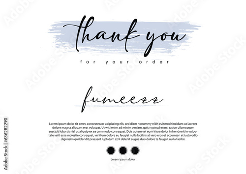Thank You For order. My Small Business Cards design.hank You Cards for Online Retail Shop, Small Business, Customer Package Inserts