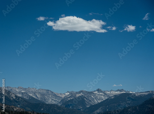 Small Cloud Hangs Over The High Sierras