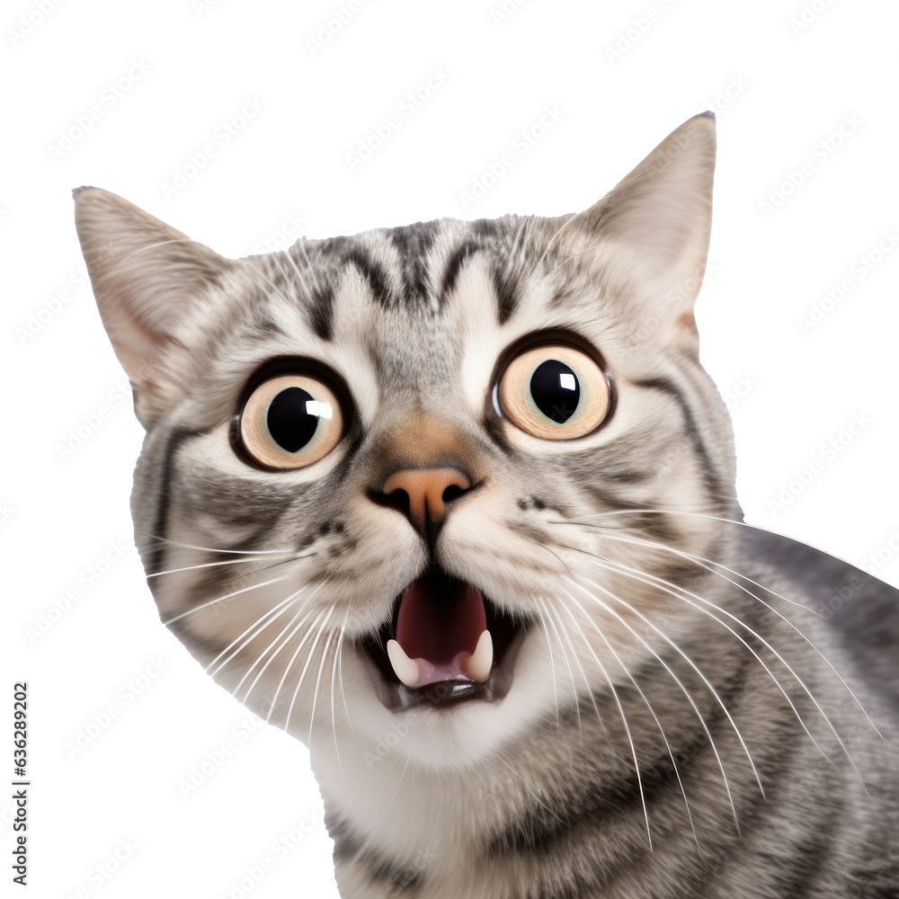 Surprised cat with Huge Eyes. Surprised cat with Huge Eyes.