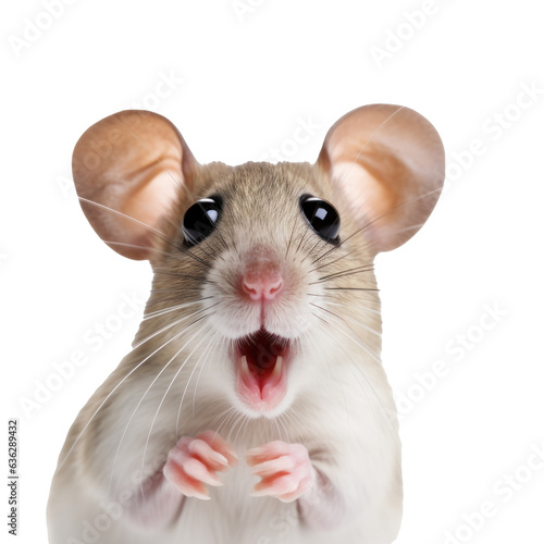 Surprised Mouse with Huge Eyes.