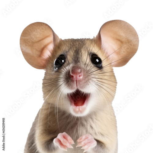 Surprised Mouse with Huge Eyes.