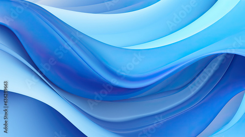 Blue abstract wave background with white background. Corporate blue gradient background. ai generative.