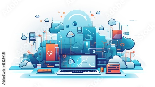 Modern IT Technology illustration