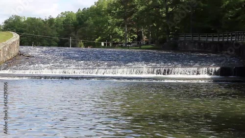 Whipple Dam State Park Dam Spillway Waterfall Jackson Twp. Huntingdon County Pa. photo