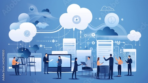 Modern Technology IT Solutions illustration