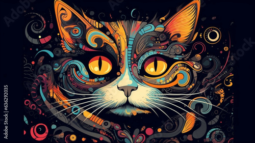 art a cat Generative AI