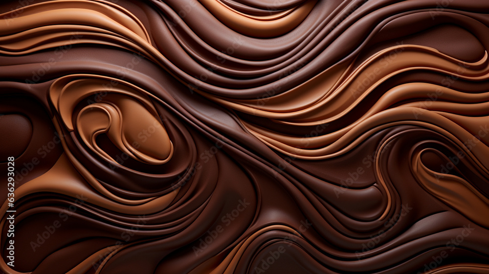 repeating pattern texture, designed around the theme of delectable sweet treats. The focal point showcases a mesmerizing top-down view of rich brown chocolate, expertly blended int repeating pattern texture, designed around the theme of delectable sweet treats. The focal point showcases a mesmerizing top-down view of rich brown chocolate, expertly blended int