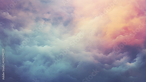 Cloudy pastel sky during evening hours