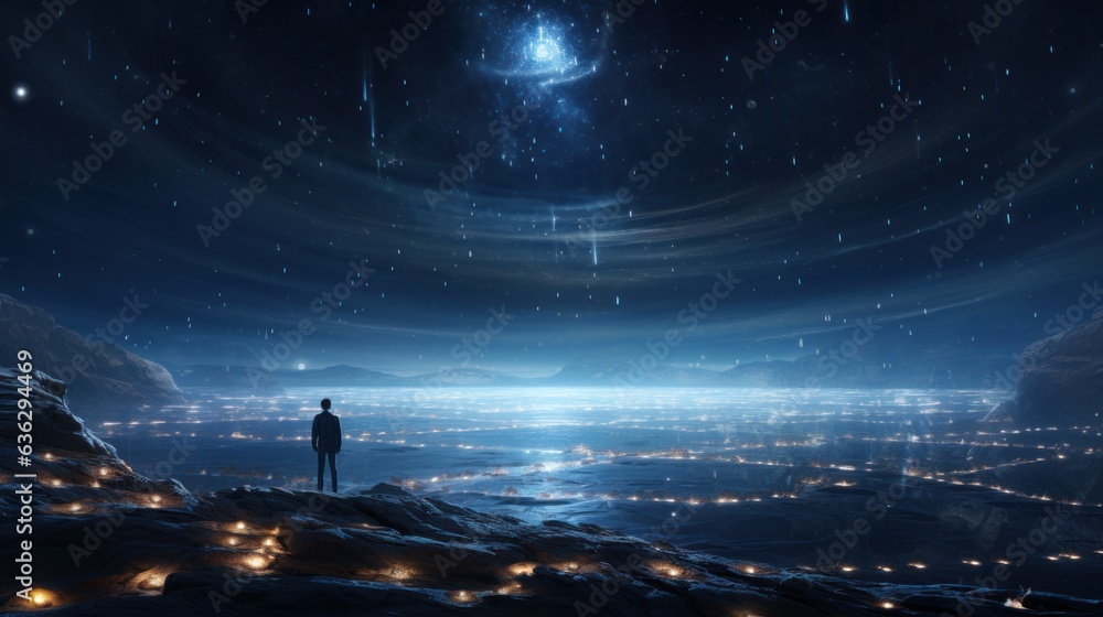 Obraz premium night sky and stars. Generative AI