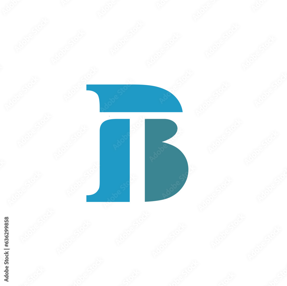 illustration of bt initial, bt icon, vector art. illustration of bt initial, bt icon, vector art.