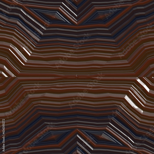 Wallpaper Mural Fantastic seamless pattern of alien interiors on brown background Torontodigital.ca