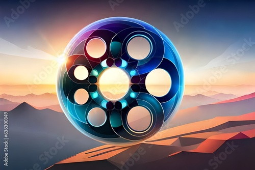 3d render of an background