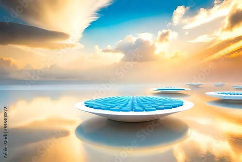 sunset over the sea