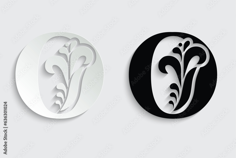 letter O. Black flower alphabet. Beautiful capital letters with shadow
letter O. Black flower alphabet. Beautiful capital letters with shadow