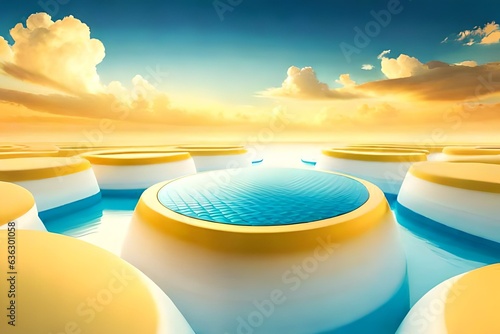 sunset over the sea