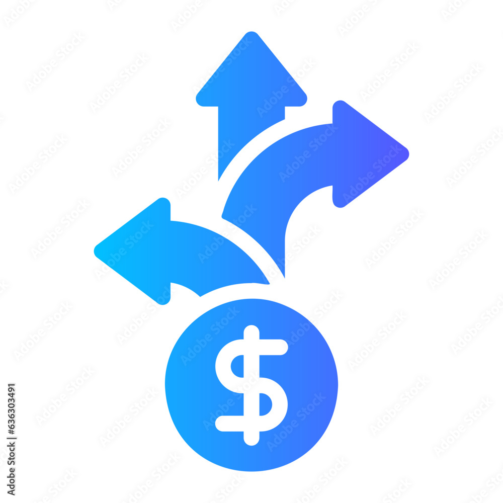direction gradient icon direction gradient icon