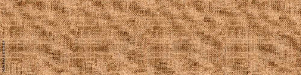Seamless long banner, Brown sackcloth linen texture background and empty space. Seamless long banner, Brown sackcloth linen texture background and empty space.