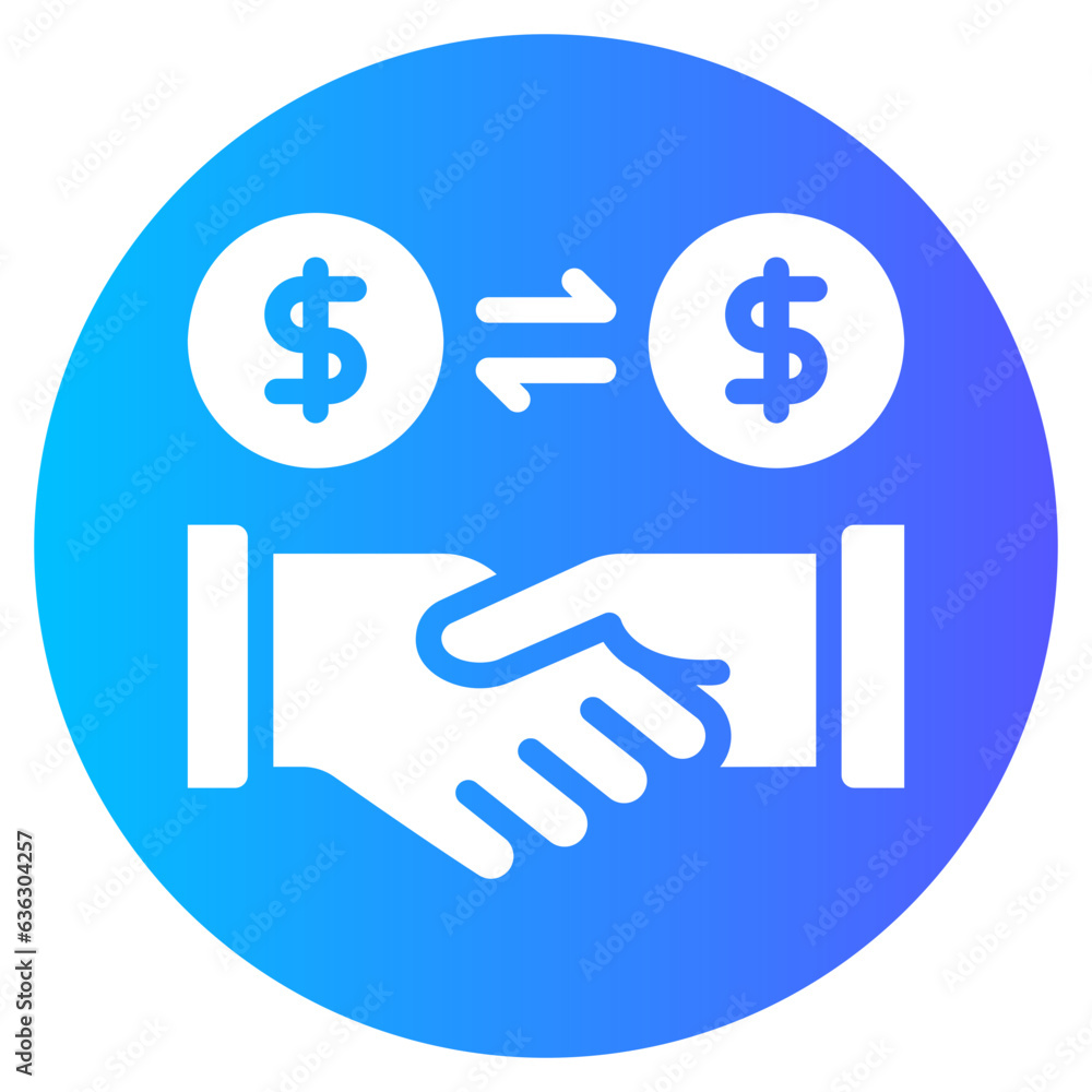 transaction gradient icon transaction gradient icon