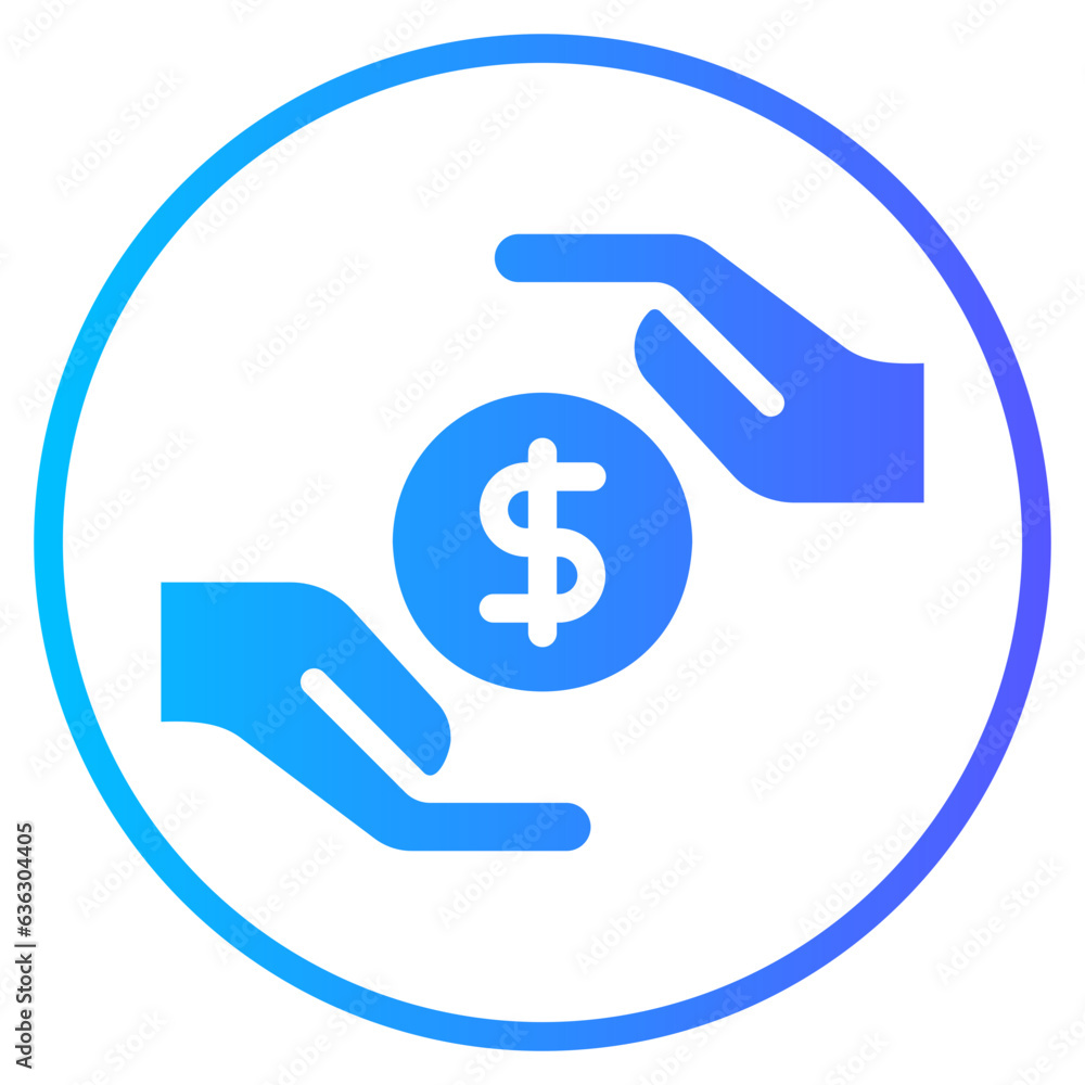 money gradient icon money gradient icon