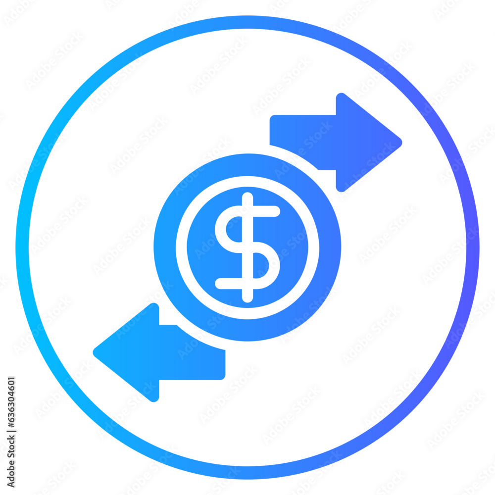 transaction gradient icon transaction gradient icon