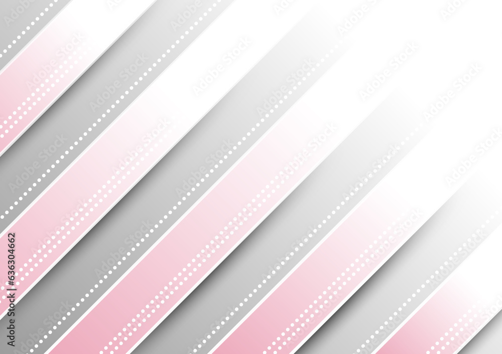 Obraz premium Premium abstract pink line metal dot circle gradient presentation background