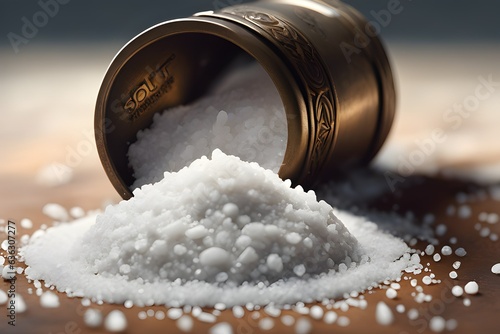 Salt used to season food