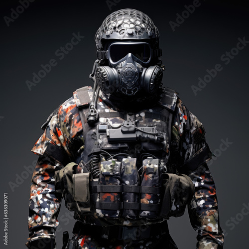Urban Camouflage Riot Control Officer photo