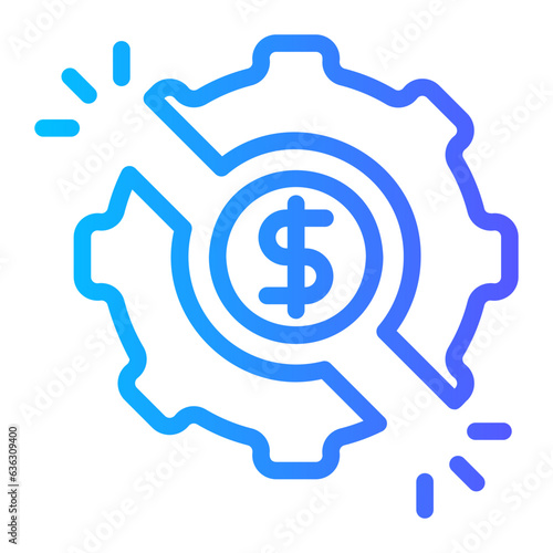 disruption gradient icon