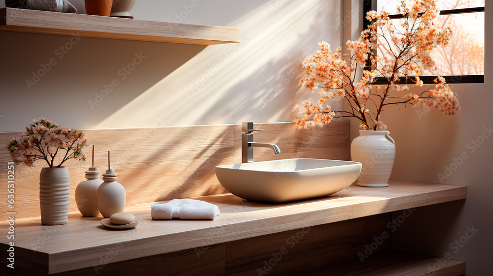 interior of a modern and bright bathroom interior of a modern and bright bathroom