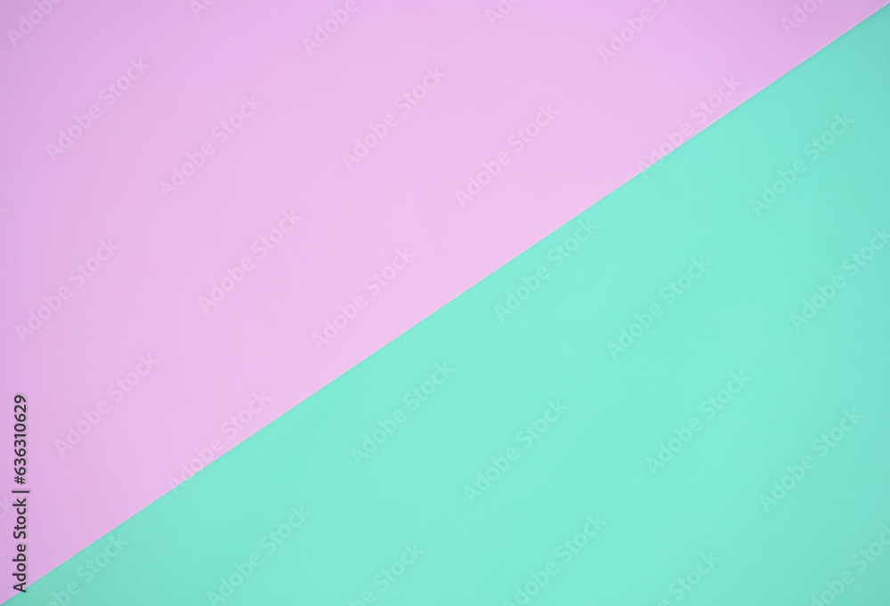 green and pink two tone paper texture background. Colorful blank pastel green and pink paper with copy space for background or texture. green and pink two tone paper texture background. Colorful blank pastel green and pink paper with copy space for background or texture.