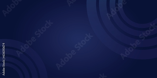 Abstract circle on gradient dark blue background