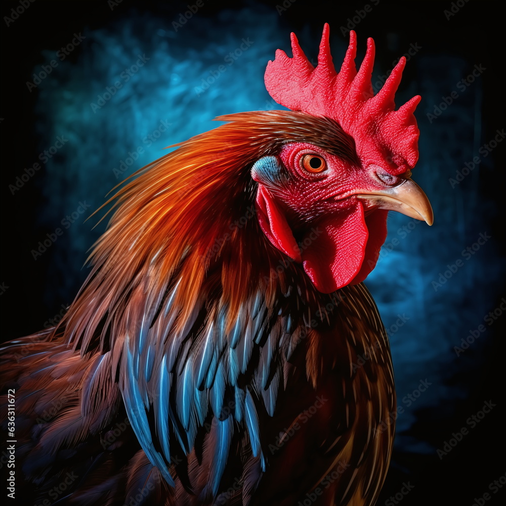 close up of a rooster