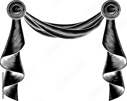 Curtain Fabric Banner Borde...
