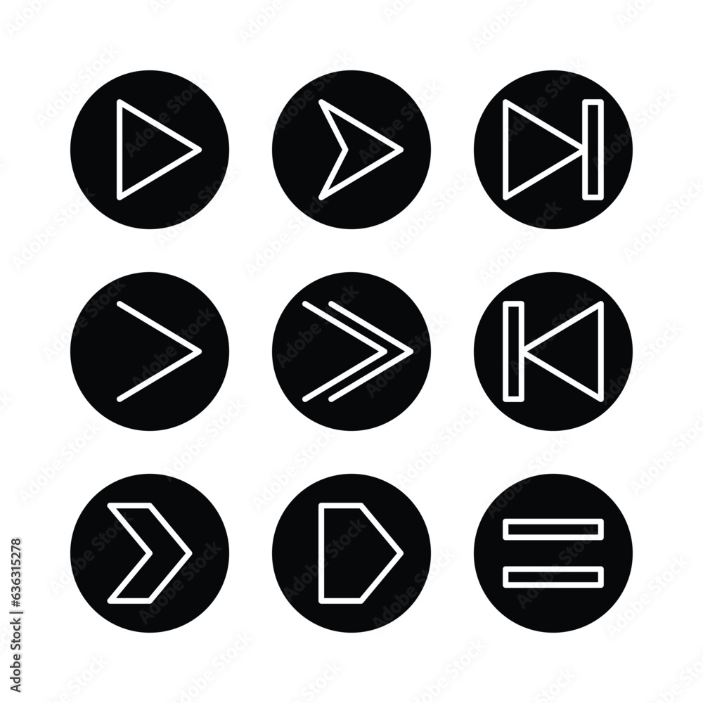 set of silhouette design arrow icons on white background. vector illustration for mobile app, web. set of silhouette design arrow icons on white background. vector illustration for mobile app, web.