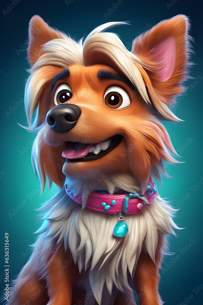 Funny face dog cartoon animation Funny face dog cartoon animation