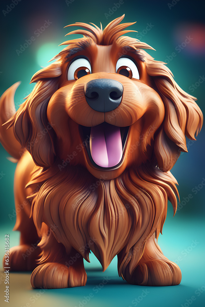 Funny face dog cartoon animation Funny face dog cartoon animation