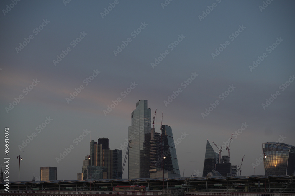 country skyline at night, London country skyline at night, London
