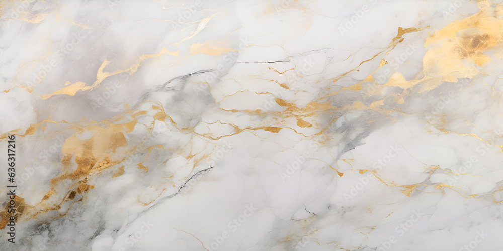 Marble granite white with gold texture. Background wall surface black pattern graphic abstract light elegant gray floor ceramic counter texture stone slab smooth tile silver natural Generative Ai - obrazy, fototapety, plakaty 