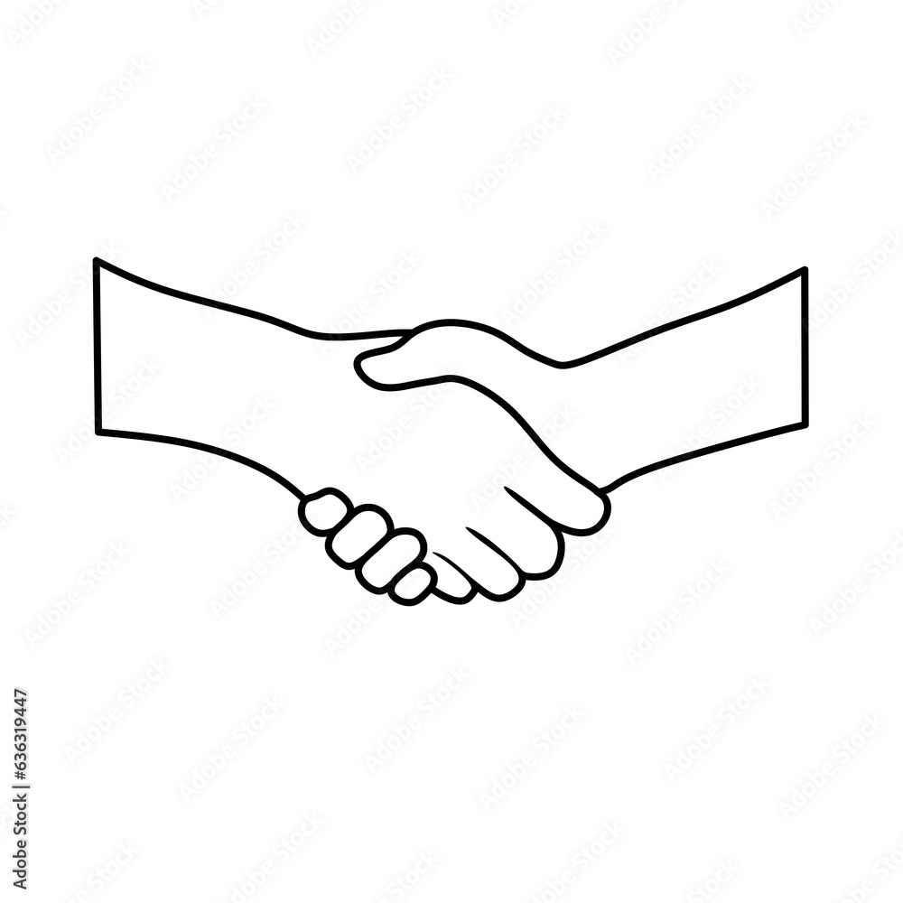 Draw a hand that is shaking in a line Draw a hand that is shaking in a line