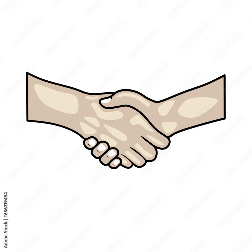 Fototapeta premium Draw a hand that is shaking in a line
