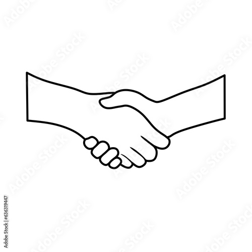 Draw a hand that is shaking in a line