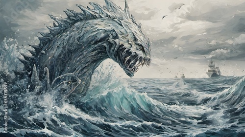 Sea Monster Background Very Creepy photo