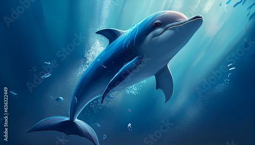 Dolphin Illustration © 海 富澤